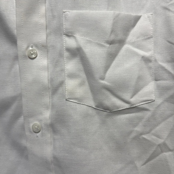 Michael James kids white button up collared shirt size 8 - Picture 2 of 7
